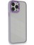 Apple iPhone 13 Pro Elegant Clear Case (Şeffaf Kılıf) - Stylish Protective Cover - Lila 4