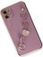 Apple iPhone 12 Elegant Charm Case (Kalpli Zincirli Kılıf) Elegant Silicone Cover - Mor 2