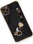 Apple iPhone 11 Pro Elegant Charm Case (Kalpli Zincirli Kılıf) Elegant Silicone Cover - Siyah 3