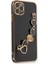 Apple iPhone 11 Pro Elegant Charm Case (Kalpli Zincirli Kılıf) Elegant Silicone Cover - Siyah 4
