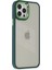 Apple iPhone 12 Pro Max Elegant Clear Case (Şeffaf Kılıf) - Stylish Protective Cover - Haki Yeşil 5