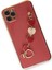 Apple iPhone 11 Pro Elegant Charm Case (Kalpli Zincirli Kılıf) Elegant Silicone Cover - Kırmızı 3