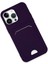 Apple iPhone 14 Pro Max Kılıf Card Flex Kılıf (Kartlıklı) - Derin Mor 2