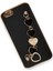 Apple iPhone 6 Elegant Charm Case (Kalpli Zincirli Kılıf) Elegant Silicone Cover - Siyah 3