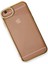 Apple iPhone 6 Elegant Liva Lens Kapak – (Şeffaf Gövde, Altın Çerçeveli Kamera Koruma) - Beyaz 3