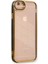 Apple iPhone 6 Elegant Liva Lens Kapak – (Şeffaf Gövde, Altın Çerçeveli Kamera Koruma) - Siyah 5