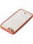 Apple iPhone 6 Elegant Liva Lens Kapak – (Şeffaf Gövde, Altın Çerçeveli Kamera Koruma) - Kırmızı 3