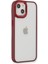 Apple iPhone 14 Plus Elegant Clear Case (Şeffaf Kılıf) - Stylish Protective Cover - Kırmızı 5