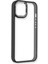 Apple iPhone 14 Plus Elegant Clear Case (Şeffaf Kılıf) - Stylish Protective Cover - Siyah 2