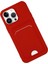 Apple iPhone 14 Pro Kılıf Card Flex Kılıf (Kartlıklı) - Kırmızı 5