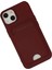 Apple iPhone 14 Plus Kılıf Card Flex Kılıf (Kartlıklı) - Bordo 3