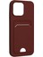 Apple iPhone 14 Pro Kılıf Card Flex Kılıf (Kartlıklı) - Bordo 3