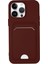 Apple iPhone 14 Pro Kılıf Card Flex Kılıf (Kartlıklı) - Bordo 4