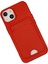 Apple iPhone 14 Plus Kılıf Card Flex Kılıf (Kartlıklı) - Kırmızı 3