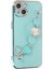 Apple iPhone 14 Plus Elegant Charm Case (Kalpli Zincirli Kılıf) Elegant Silicone Cover - Su Yeşili 4