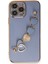 Apple iPhone 14 Pro Elegant Charm Case (Kalpli Zincirli Kılıf) Elegant Silicone Cover - Gri 5
