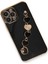 Apple iPhone 14 Pro Max Elegant Charm Case (Kalpli Zincirli Kılıf) Elegant Silicone Cover - Siyah 5