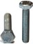 100 Adet 6X40 Altıgen Beyaz Galvanizli Cıvata 1