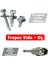 Trapez Çatı Vidası (5,5X60MM - 50'li Paket) M8 Vida Sıkma Ucu (1 Adet) 1