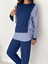 Kadın Gömlek Detay Çizgili Yandan Bağlamalı Ikili Takım 2