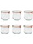 Renkli 370 ml Lale Cam Saklama Kavanozu 6'lı Set 1