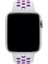 Apple Watch Series 5 42 MM Fileli Kordon Beyaz-Mor 2
