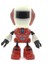 Dekoratif Sesli Işıklı Mini Sevimli Kırmızı Robot 5