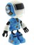 Dekoratif Sesli Işıklı Mini Sevimli Mavi Robot 4