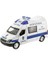 Çek Bırak Metal Sesli ve Işıklı Polis Minibüsü 1