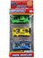 Die Cast Metal 3'lü Yarış Arabaları Yeşil Araçlı 1