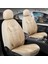 volvo V50 ile Uyumlu Lüx Deri Detaylı Oto Koltuk Kılıfı Ön Arka Takım Vista Serisi Bej 1