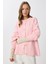 Yün Karışımlı Düğmeli Triko Hırka LİY0002 Pembe 4