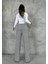 Desenli Esnek Rahat Kalıp Triko Pantalon 2