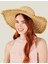 Raw Edge Floppy Hat Tan 3