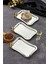 Kulp Desenli Krom Sunum Tepsisi, 25X15CM, 3'lü Set, Şık ve Kullanışlı Ürün 1