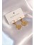 Çelik Gold Renk Kutup Yıldızı Işleme Zirkon Taşlı Kadın Küpe - PRT3500EB00249 1