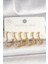 316L Çelik Gold Renk Kalp Model Kadın Küpe Seti - PRT3500EB06820 1