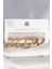 316L Çelik Gold Renk Altıgen Halka Model Kadın Küpe Seti - PRT3500EB04414 1