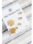 316L Çelik Zirkon Taşlı Kar Tanesi Model Gold Renk Kadın Set Küpe - PRT3500EB08357 1