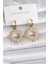 316L Çelik Gold Renk Zirkon Taşlı Güneş Model Kadın Küpe - PRT3500EB02602 1