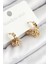 316L Çelik Boncuklu Halka Model Gold Renk Kadın Küpe - PRT3500EB08703 1