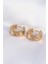 316L Çelik Gold Renk Zirkon Taşlı Minimal Model Halka Küpe - PRT3500EB01633 1