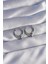 316L Çelik Gümüş Renk Içi Oval Tasarımlı Küpe - PRT3500EB01663 1
