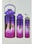 3'lü Termos ve Matara Seti - Plastik, Sızdırmaz, Renk Seçenekli - 500 ml + 750 ml + 2000 ml 1