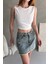 Sırtı Kemer Detaylı Kaşkorse Crop Bluz 1