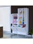 Forbest Inci Çok Amaçlı Dolap Çamaşır Sepetli Dolap 3 Kapaklı Banyo Dolabı Mutfak Dolabı 6