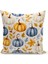 Sonbahar Ekose Serisi Çift Tarafı Baskılı Kırlent Kılıfı (Halloween Autumn Cushion Cover) 2