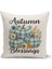 Sonbahar Ekose Serisi Çift Tarafı Baskılı Kırlent Kılıfı (Halloween Autumn Cushion Cover) 1