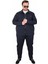 Mocgrande Erkek Büyük Beden Çift Cep Kapaklı Eşofman Takım TK25605 Lacıvert 1