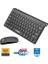 Kablosuz Klavye Mouse Seti Zarif Tasarım Kablosuz USB Türkçe Q Destekli Tasarım Klavye Mause 1